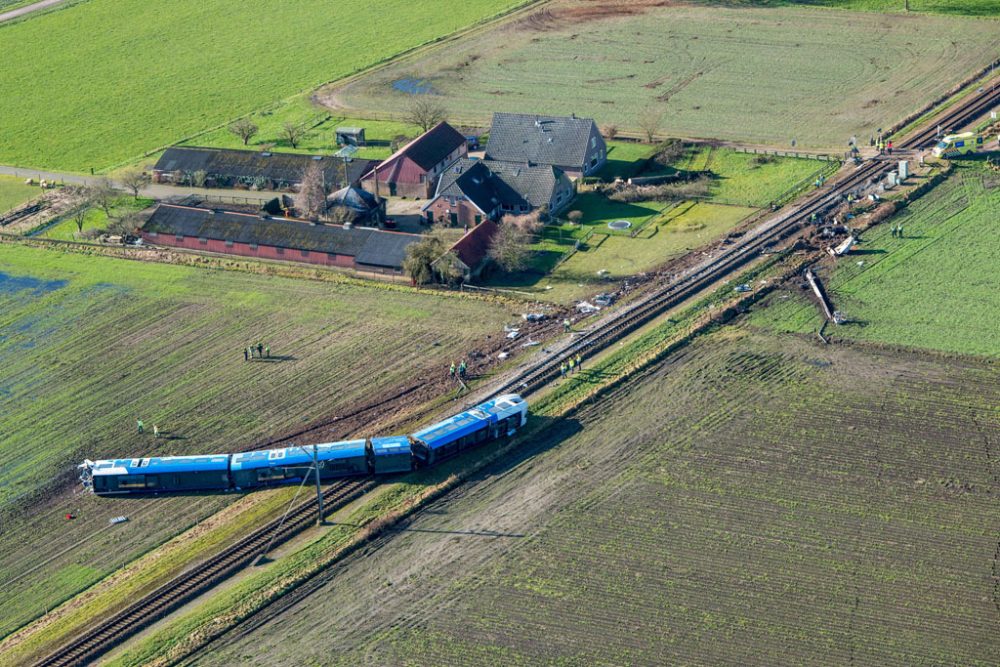 Zugunglück im niederländischen Dalfsen