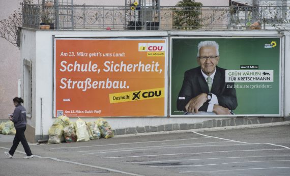 Wahlplakate in Baden-Württemberg