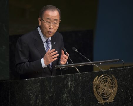 UN-Generalsekretär Ban Ki Moon am 14.3.