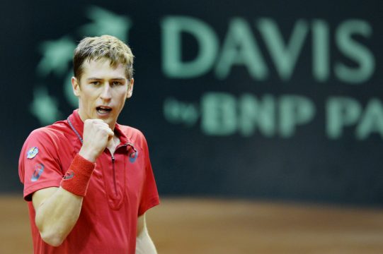 Kimmer Coppejans beim Davis Cup