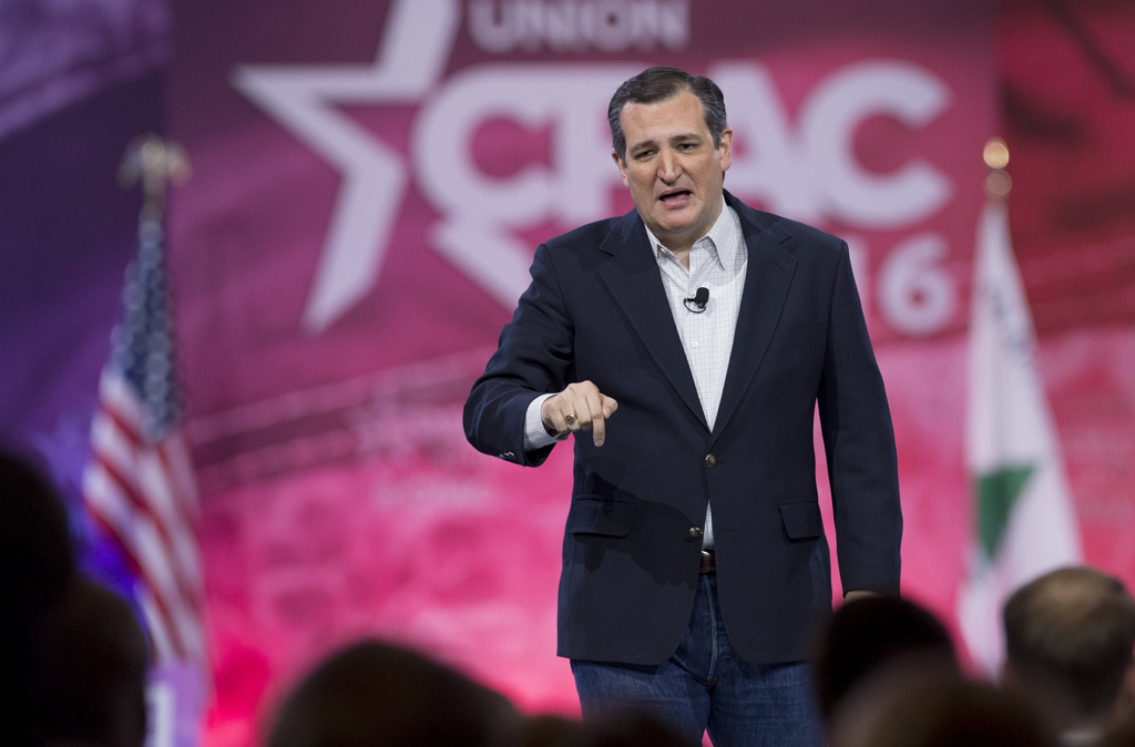 Ted Cruz am Freitag bei einer Konferenz in Oxon Hill, Maryland