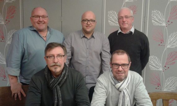 Vorstand des Dachverbandes Tourismus und Kultur der Gemeinde Amel: (v.l.n.r.) Alwin Brühl (Beisitzer), Ernst Andres (Kassierer), Stephan Wiesemes (Vorsitzender), Bernd Niessen (Stellvertr. Vorsitzender) und Siegfried Kötten (Beisitzer)