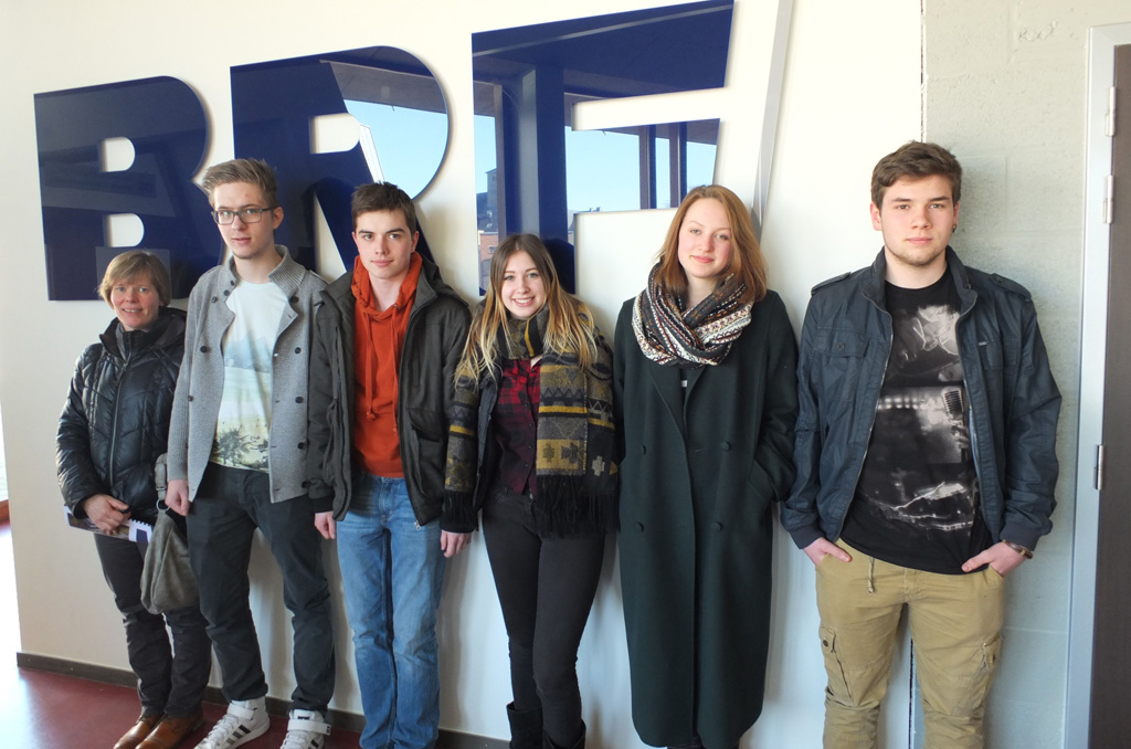 "Dream Day": Eine Gruppe mit dem Schwerpunkt "Journalismus" besuchte das BRF-Studio St. Vith