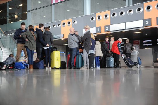 Lütticher Flughafen am 24.3.