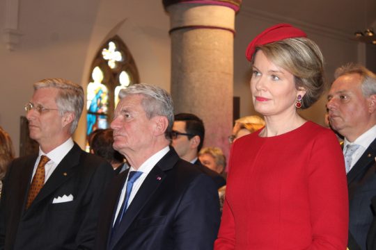 Staatsbesuch: Deutscher Bundespräsident Joachim Gauck in Eupen