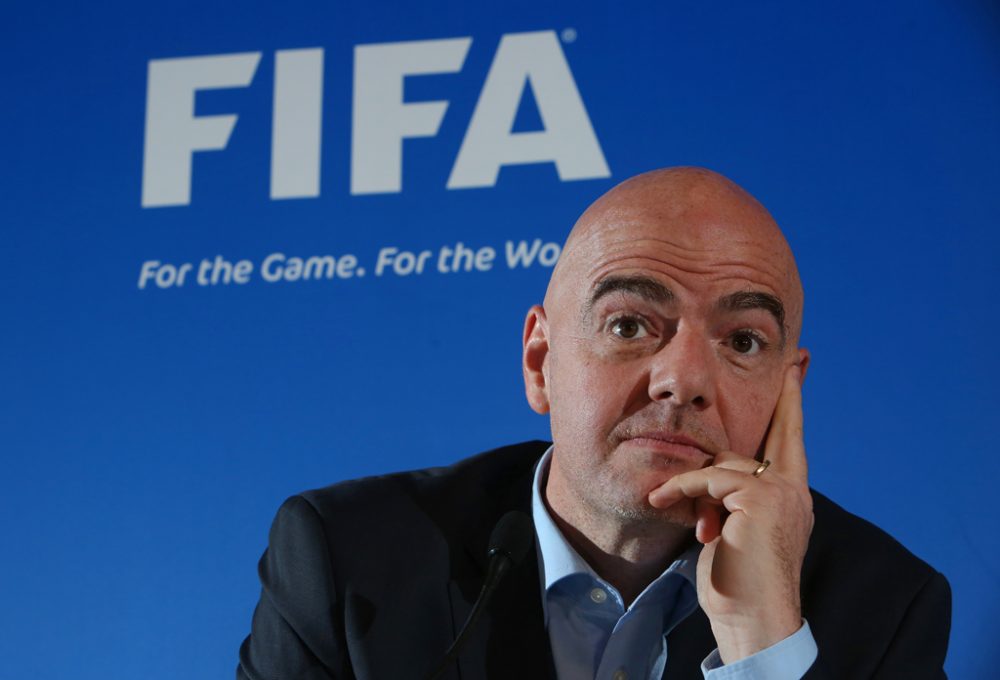 FIFA-Präsident Gianni Infantino in Cardiff