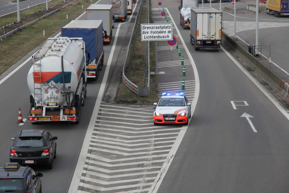 Grenzkontrollen in Lichtenbusch