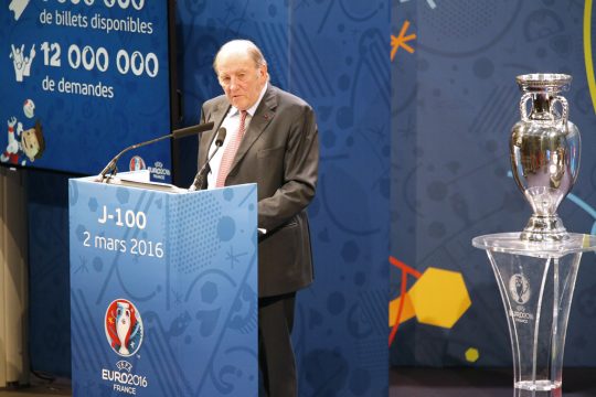Euro 2016 in 100 Tagen: EM-Chef Jaques Lambert bei der Pressekonferenz