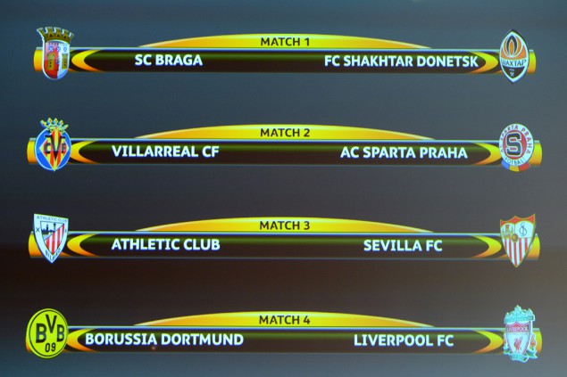 Auslosung Fußball-Europa-League Vierteifinale