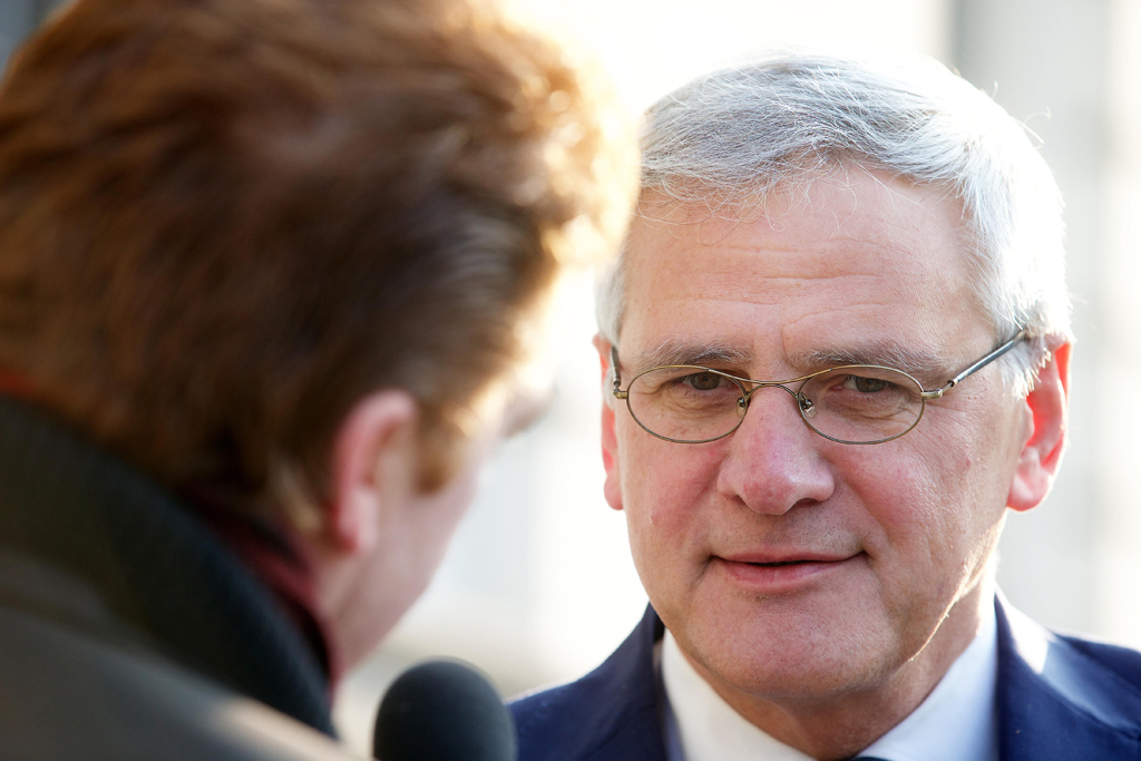 CD&V-Vizepremier Kris Peeters am 11.3. vor der Fortsetzung der Haushaltsberatungen