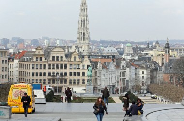 Nach Anschlägen: Der Mont des Arts ain Brüssel