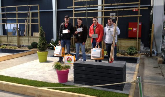 Bei der belgischen Meisterschaft der Landschaftsgärtner landete ein Team des ZAWM Eupen auf dem 2. Platz