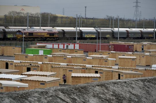 Flüchtlingscamp von "Ärzte ohne Grenzen" in der Nähe von Dünkirchen