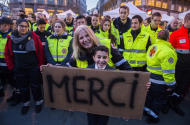 Mahnwache für die Opfer der Terroranschläge in Brüssel