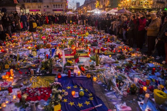 Mahnwache für die Opfer der Terroranschläge in Brüssel