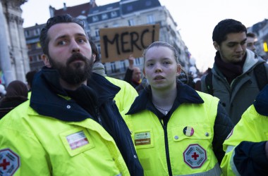 Mahnwache für die Opfer der Terroranschläge in Brüssel