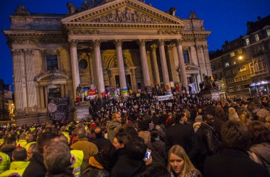 Mahnwache für die Opfer der Terroranschläge in Brüssel