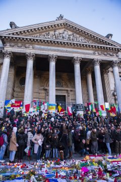 Mahnwache für die Opfer der Terroranschläge in Brüssel