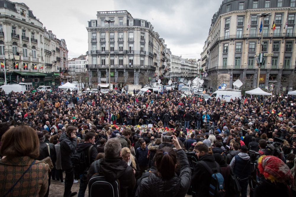 Schweigeminute in Brüssel