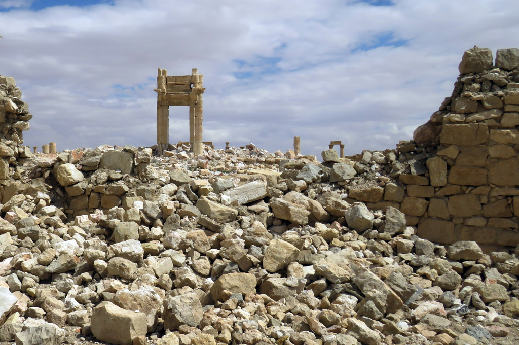 Überreste des Baaltempels von Palmyra, 29.3.