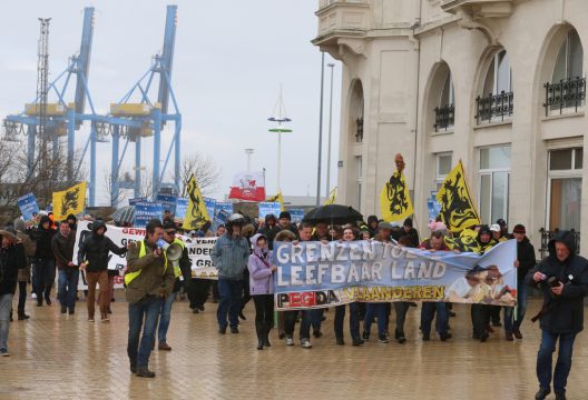 Pegida-Demo in Zeebrugge