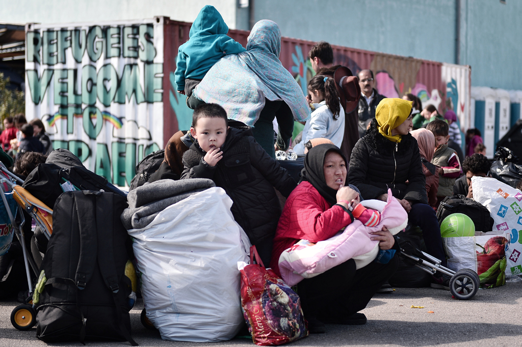 Flüchtlinge im Hafen von Piräus (10.3.)