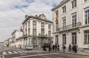 Nach Anschlägen: Die Brüsseler Rue de la Loi