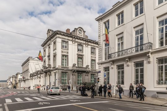 Nach Anschlägen: Die Brüsseler Rue de la Loi