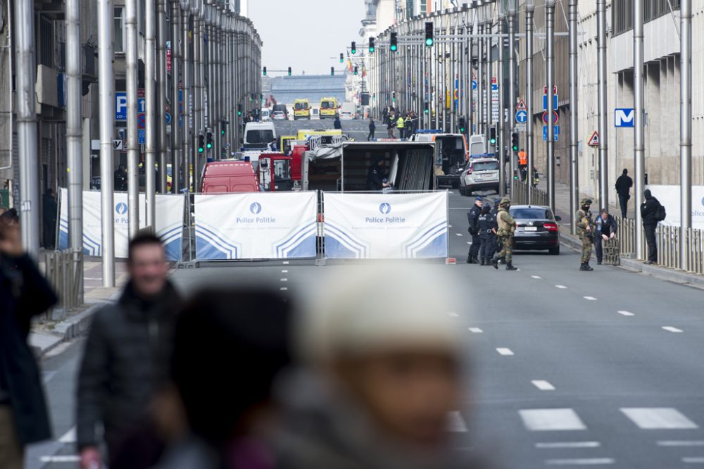 Nach Anschlägen: Die Brüsseler Rue de la Loi