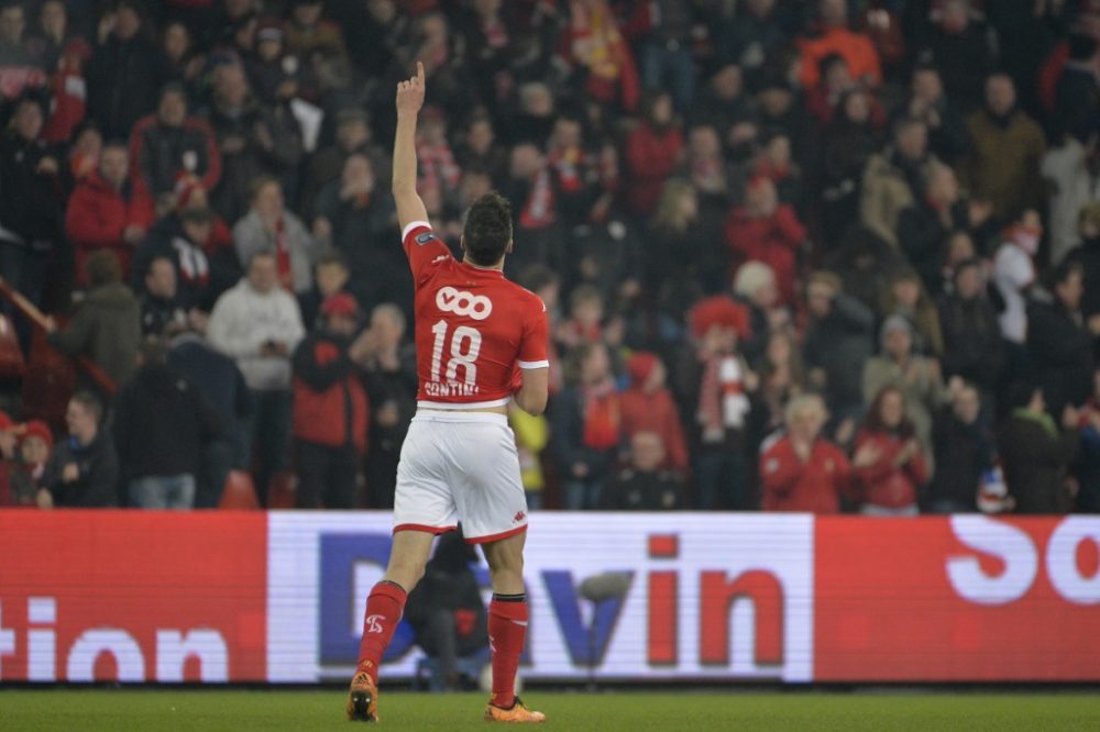 Ivan Santini nach dem 1:1-Ausgleichstreffer im Spiel in Genk