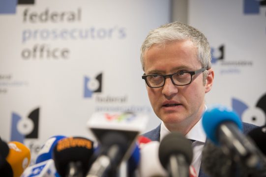 Thierry Werts, Sprecher der Föderalen Staatsanwaltschaft, bei der Pressekonferenz in Brüssel am Mittwoch