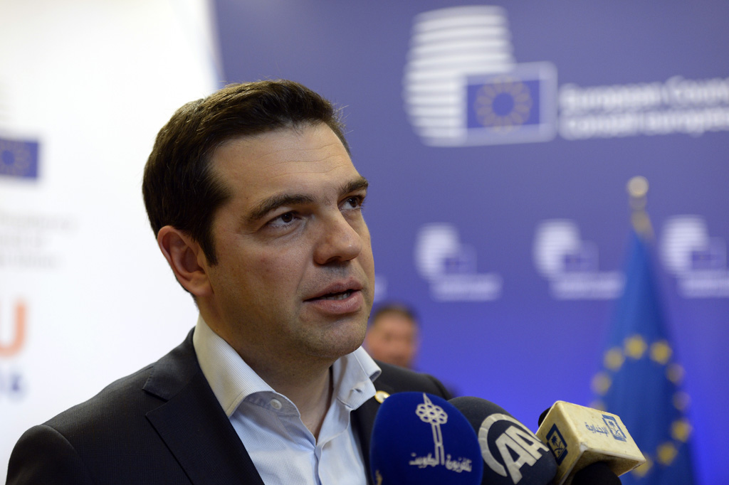 Griechenlands Ministerpräsident Alexis Tsipras nach dem EU-Gipfel in Brüssel (8.3.)