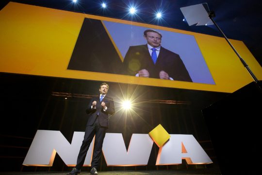 Geht der Stern der N-VA unter? Bart De Wever beim Neujahrsempfang in Antwerpen (9.1.)