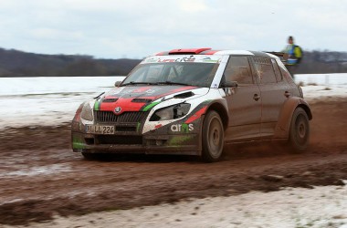 Neuville/Heigl im Skoda Fabia S2000 bei der Saarland-Pfalz-Rallye