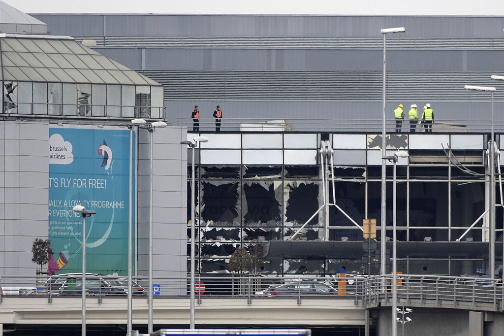 Flughafen Zaventem am Tag nach den Anschlägen (Archivbild: Yorick Jansens/Belga)