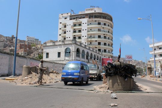 Checkpoint in der Nähe von Aden