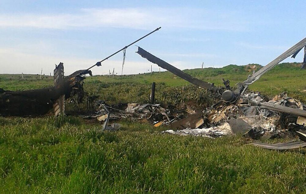 Abgestürtzter Hubschrauber Aserbaidschans in Bergkarabach