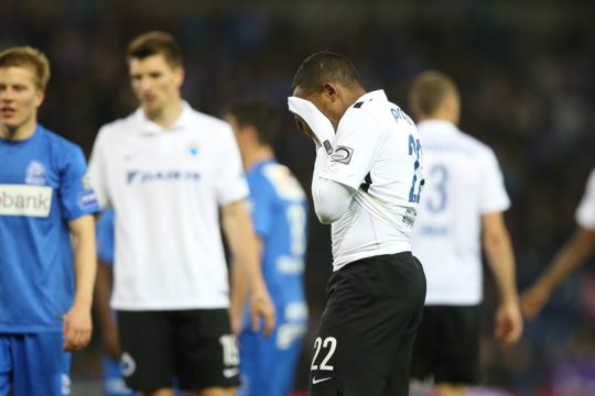 Enttäuschte Spieler von Club Brügge