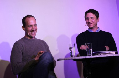 Journalist Boris Kartheuser und GrenzEcho-Chefredakteur Lutz Bernhardt
