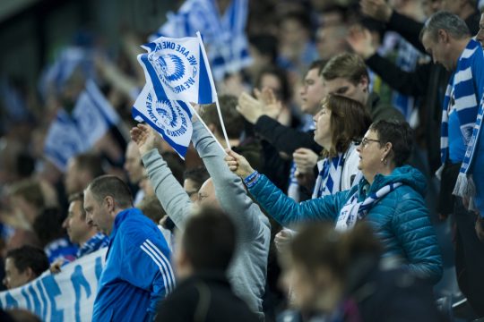 Gent-Fans nach dem 1:1-Unentschieden gegen Anderlecht