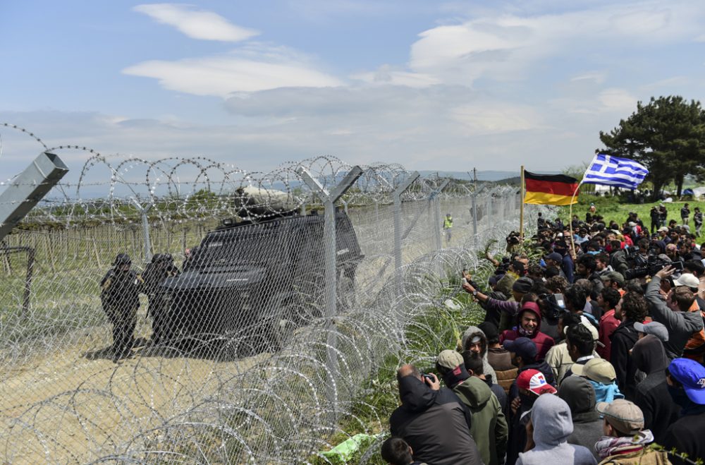 Im Flüchtlingslager Idomeni an der Grenze zu Mazedonien (11.4.)