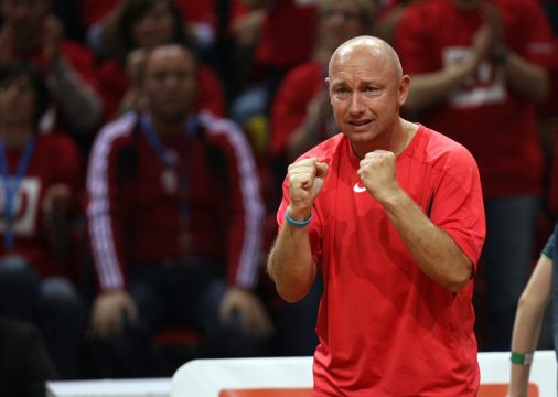 Julien Hoferlin bei der Daviscup-Begegnung Belgien vs. Deutschland 2007