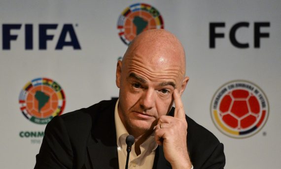 FIFA-Präsident Gianni Infantino am 1.4.