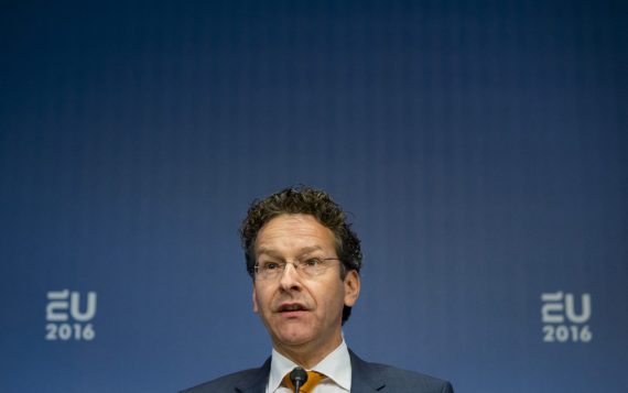 Der amtierende Ratsvorsitzende Jeroen Dijsselbloem am 22.4.