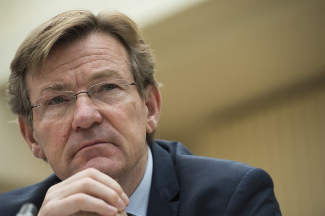 Finanzminister Johan Van Overtveldt (N-VA) am 12.4.