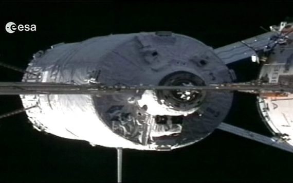 Weltraumteleskop Kepler, angedockt an die Internationale Raumstation ISS (2011)