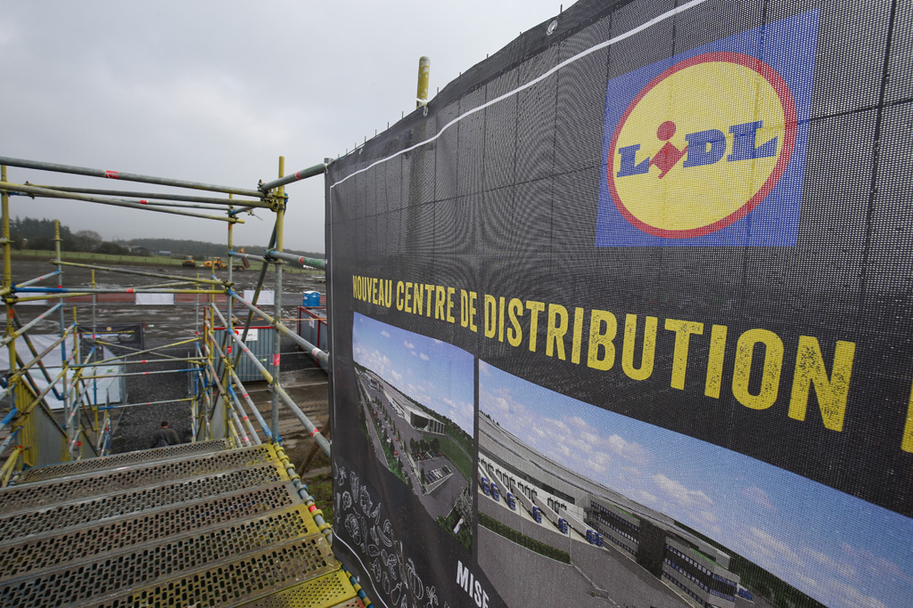 Bau des Lidl-Supermarkts in Marche-en-Famenne (23.2.)