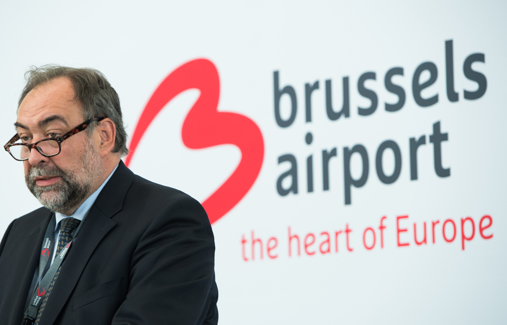 Marc Descheemaecker, Präsident des Aufsichtsrates des Brussels Airport, am 3.4.