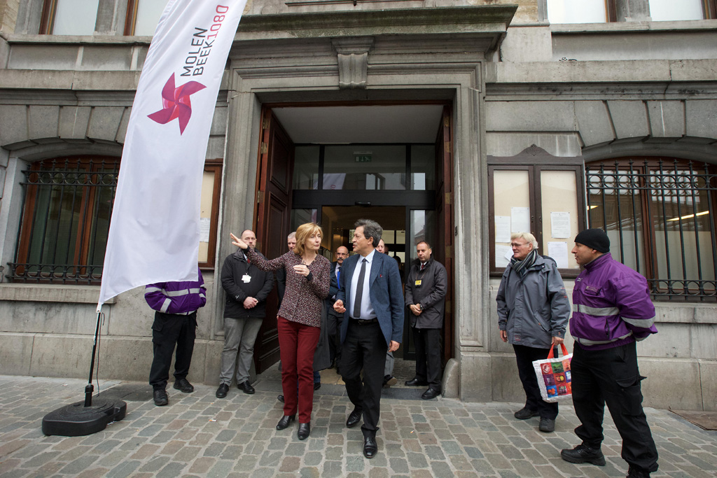 Bürgermeisterin Françoise Schepmans trifft französische Parlamentarier in Molenbeek