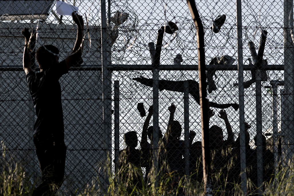 Im Flüchtlingslager Moria auf Lesbos (15.4.2016) (Archivbild: Aris Messinis/AFP)